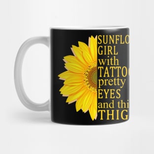 Sunflower Girl With Tattoos Mug